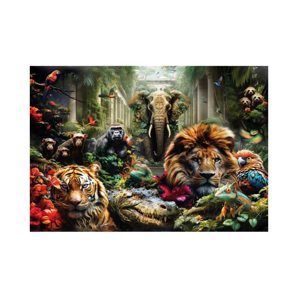 Jungle mystique (1000 pcs) CASSE-TÊTE - 1000 morceaux