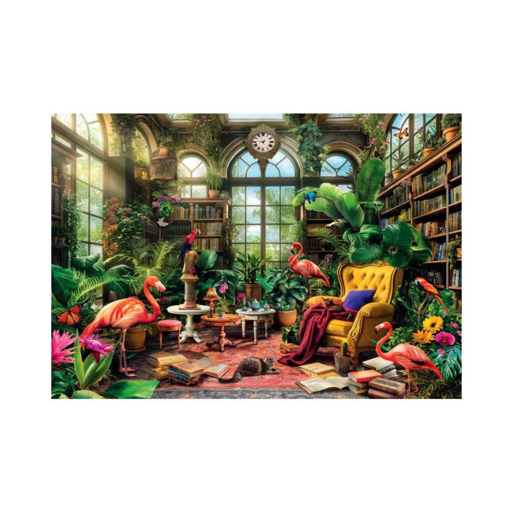 La librairie de la serre (1000 pcs) CASSE-TÊTE - 1000 morceaux