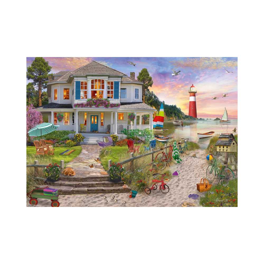 La maison de plage (1000 pcs) CASSE-TÊTE - 1000 morceaux