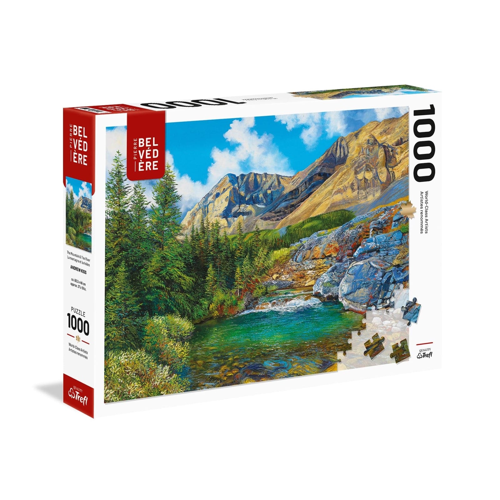 La montagne et la rivière (A. Kiss) (1000 pcs) CASSE-TÊTE - 1000 morceaux