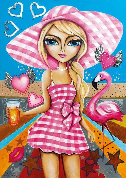 Lady in Pink (Puzzle 1000 pcs) CASSE-TÊTE - 1000 morceaux