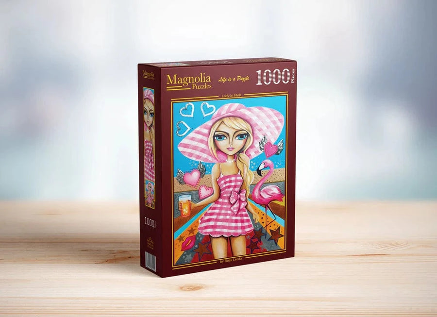Lady in Pink (Puzzle 1000 pcs) CASSE-TÊTE - 1000 morceaux
