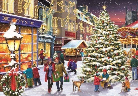 Puzzle Clementoni Le village de Noël 1000 pcs - Achat en ligne