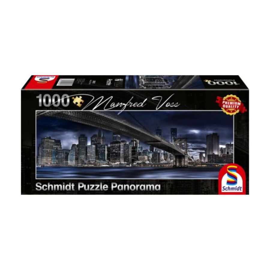Manfred Voss: Panorama - Dark Night, New-York (1000 pcs) CASSE-TÊTE - 1000 morceaux