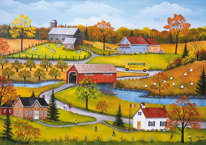 Mark - L'autobus jaune (1000 pcs) CASSE-TÊTE - 1000 morceaux