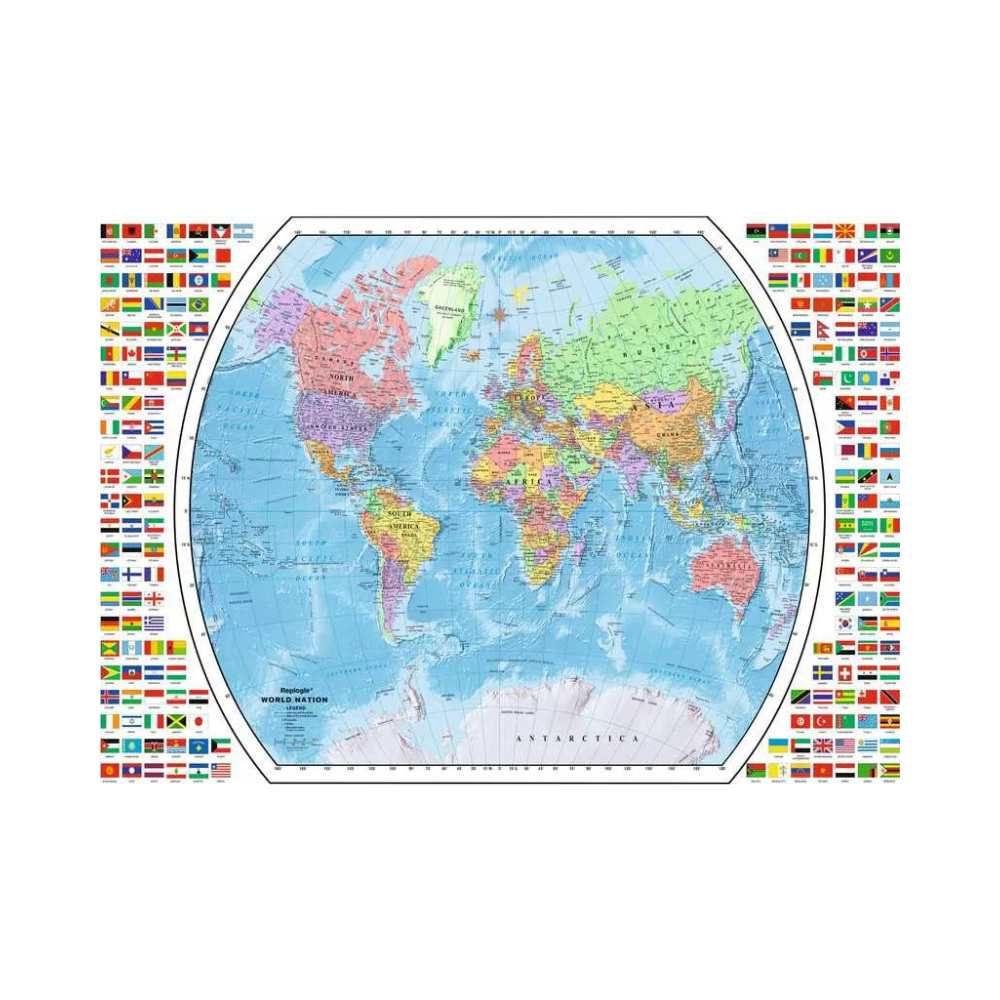 Political World Map (1000 pcs) CASSE-TÊTE - 1000 morceaux