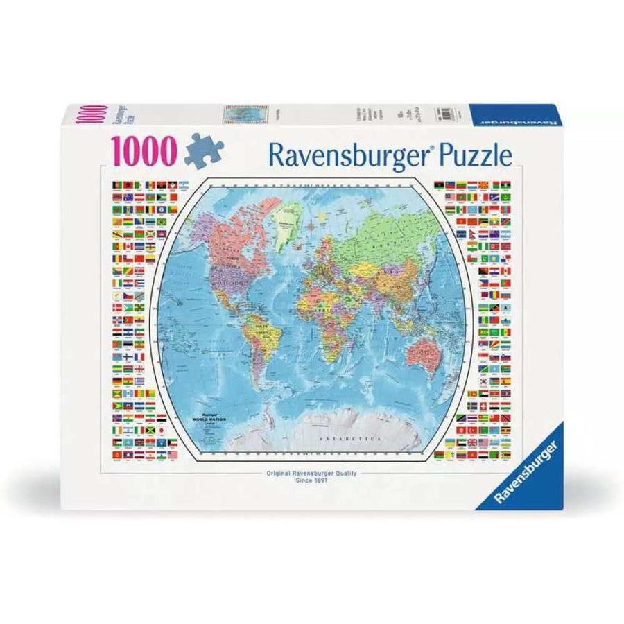 Political World Map (1000 pcs) CASSE-TÊTE - 1000 morceaux