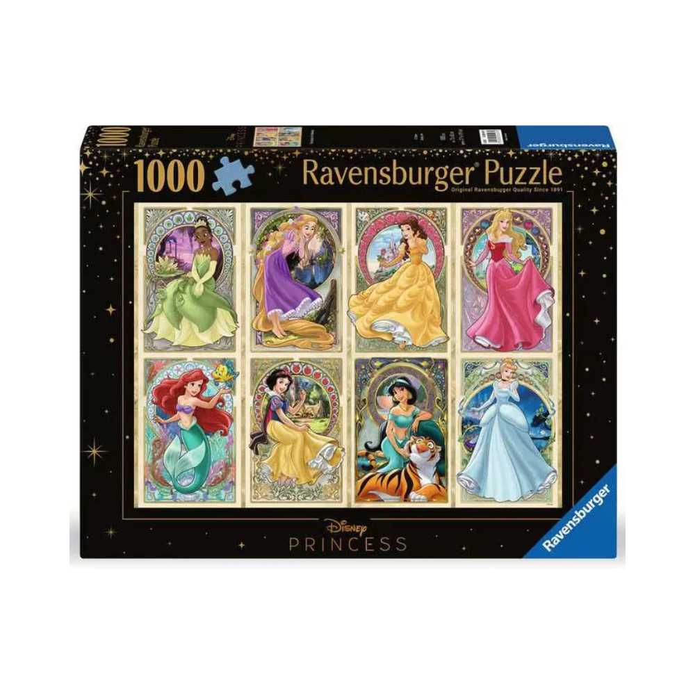 Princesses Art Nouveau (1000 pcs) CASSE-TÊTE - 1000 morceaux