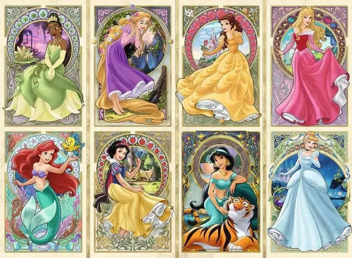 Princesses Art Nouveau (1000 pcs) CASSE-TÊTE - 1000 morceaux