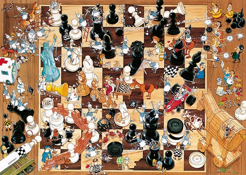 Puzzle 1000:  Black Or White, Degano CASSE-TÊTE - 1000 morceaux