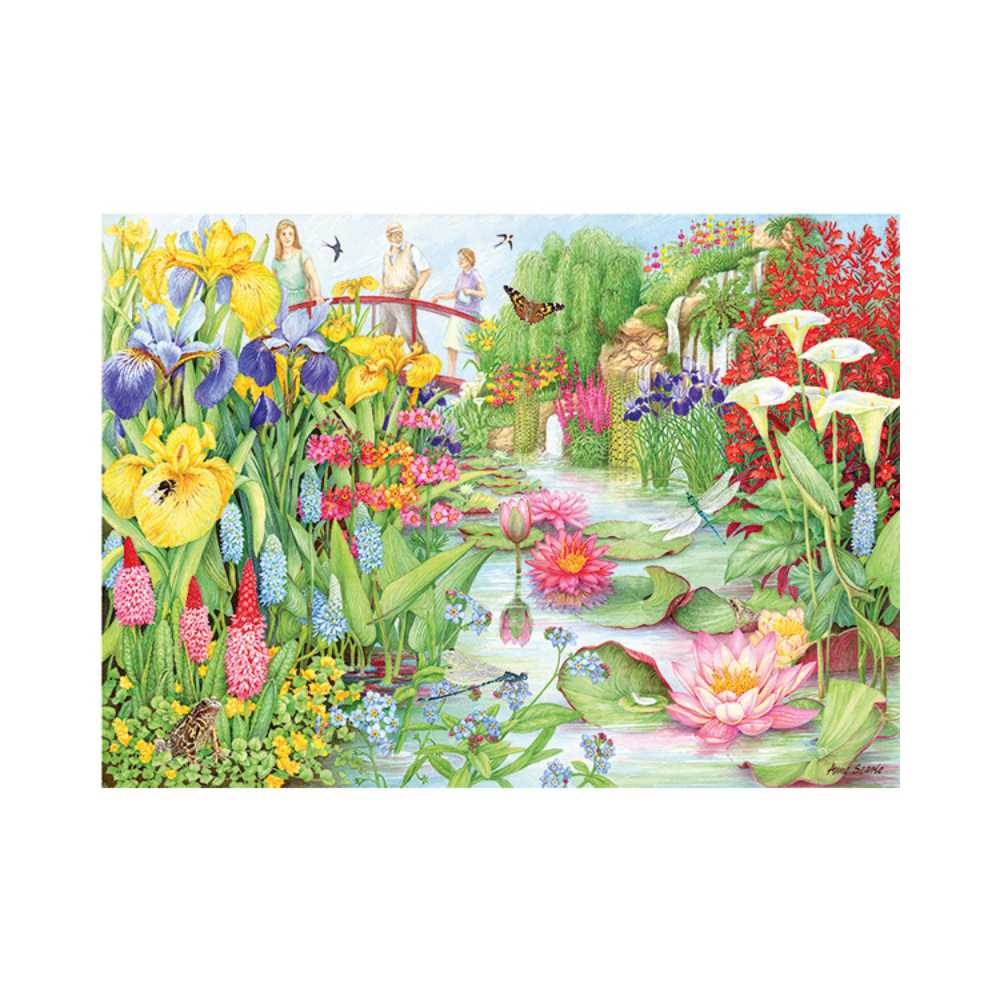 Puzzle 1000: Flower Show - The Water Garden CASSE-TÊTE - 1000 morceaux