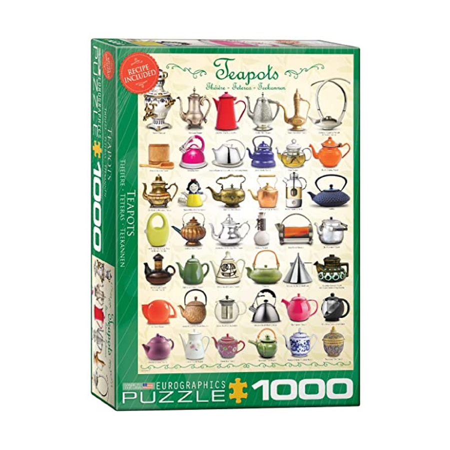 Puzzle 1000: Théières CASSE-TÊTE - 1000 morceaux