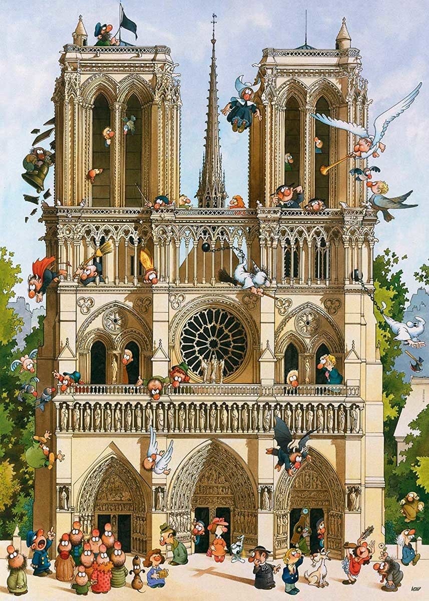 Puzzle 1000: Vive Notre Dame, Loup CASSE-TÊTE - 1000 morceaux