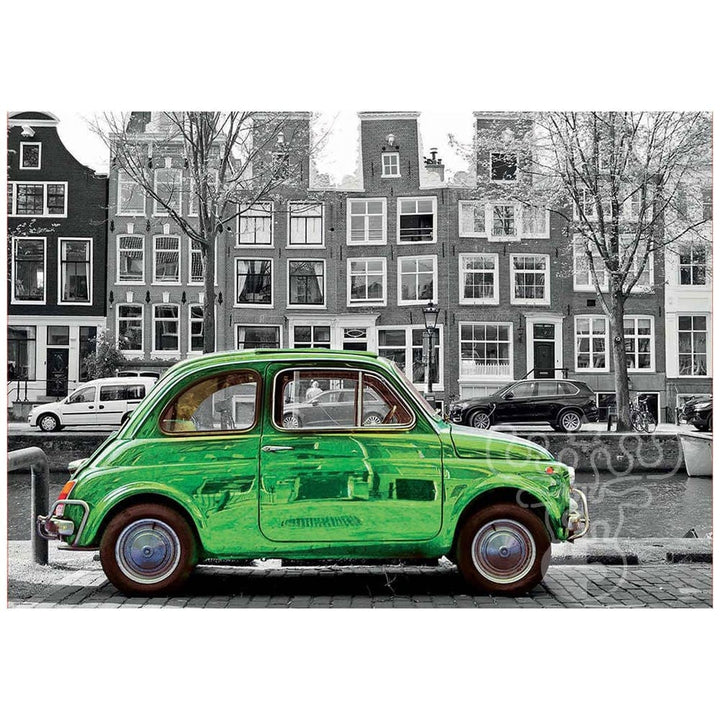 Puzzle 1000: Voiture à Amsterdam CASSE-TÊTE - 1000 morceaux