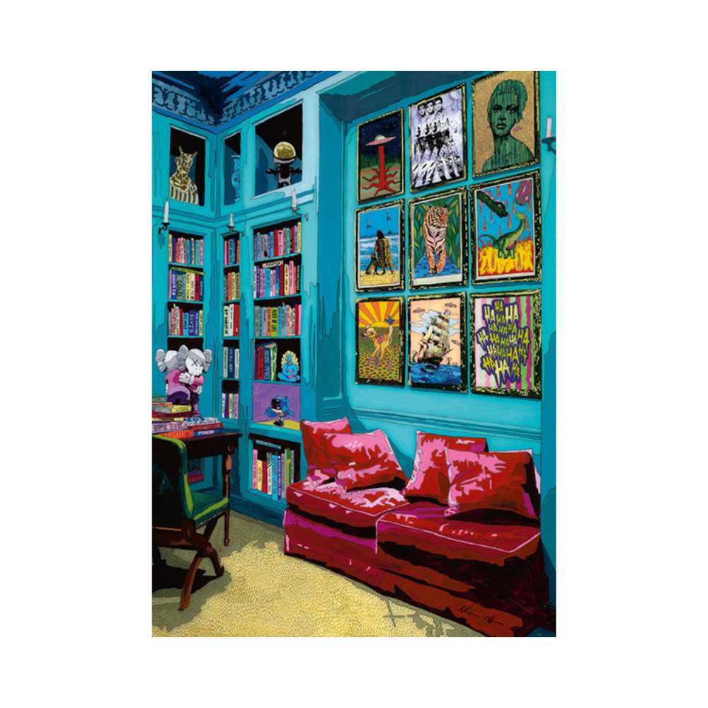 Room with Red Sofa (1000 pcs) CASSE-TÊTE - 1000 morceaux