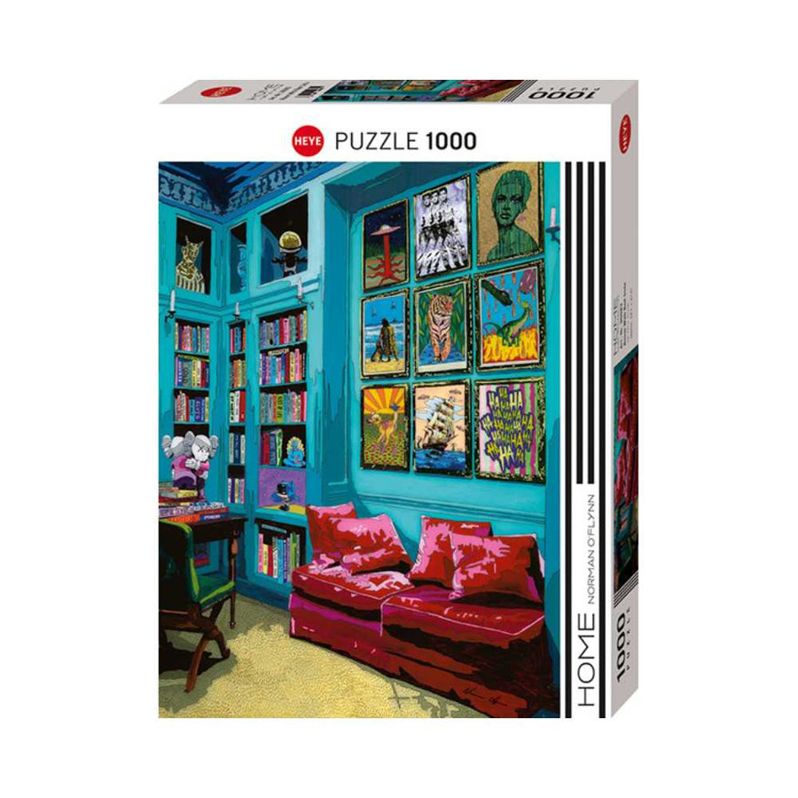 Room with Red Sofa (1000 pcs) CASSE-TÊTE - 1000 morceaux