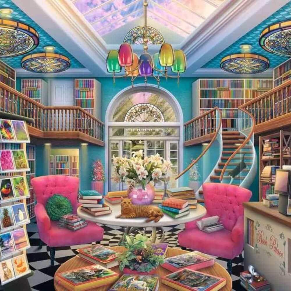 The Book Palace (1000 pc) CASSE-TÊTE - 1000 morceaux