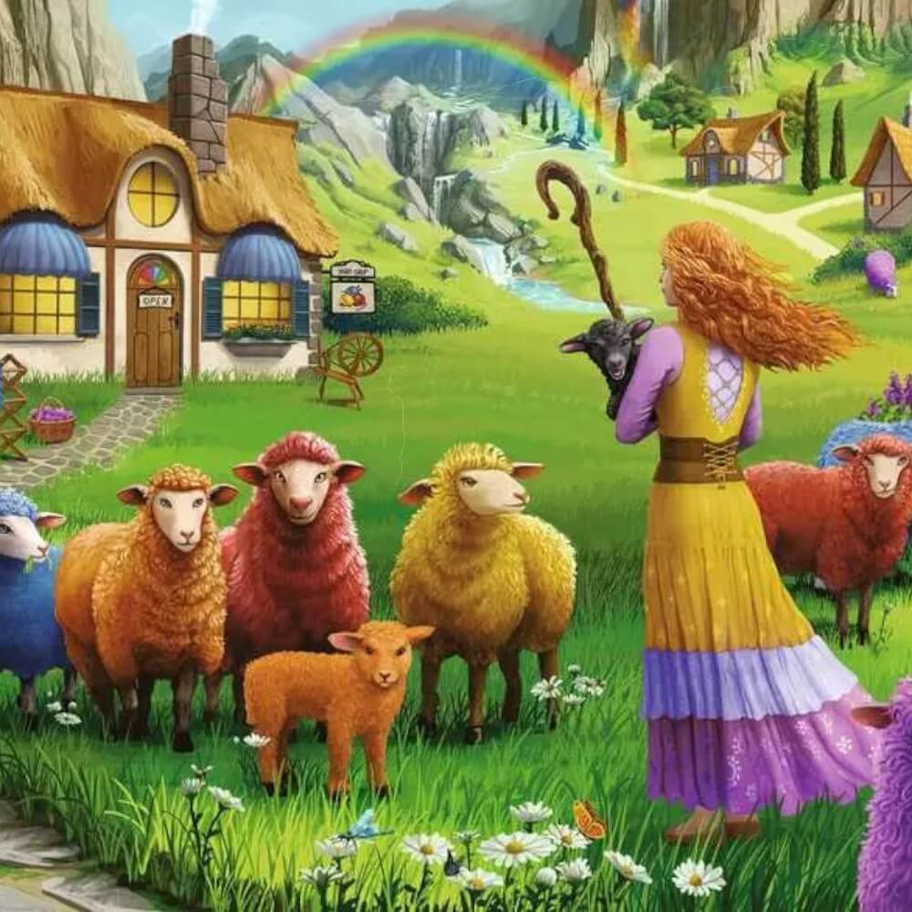 The Happy Sheep Yarn Shop (1000 pc) CASSE-TÊTE - 1000 morceaux