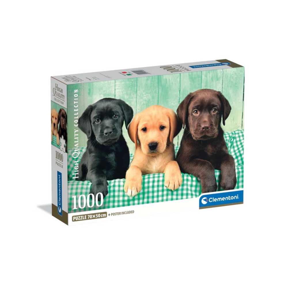 Trois labradors (1000 pcs) CASSE-TÊTE - 1000 morceaux