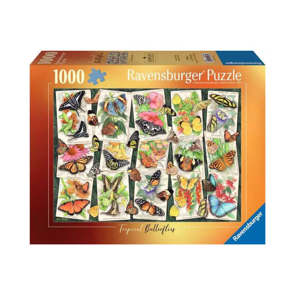 Tropical Butterflies (1000 pcs) CASSE-TÊTE - 1000 morceaux