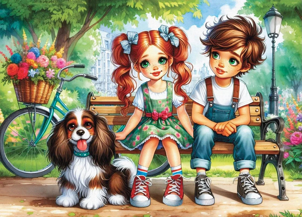 Vintage Summer Afternoon (1000 pcs) CASSE-TÊTE - 1000 morceaux