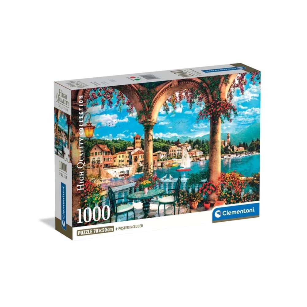 Vue de balcon du lac Côme (1000 pcs) CASSE-TÊTE - 1000 morceaux