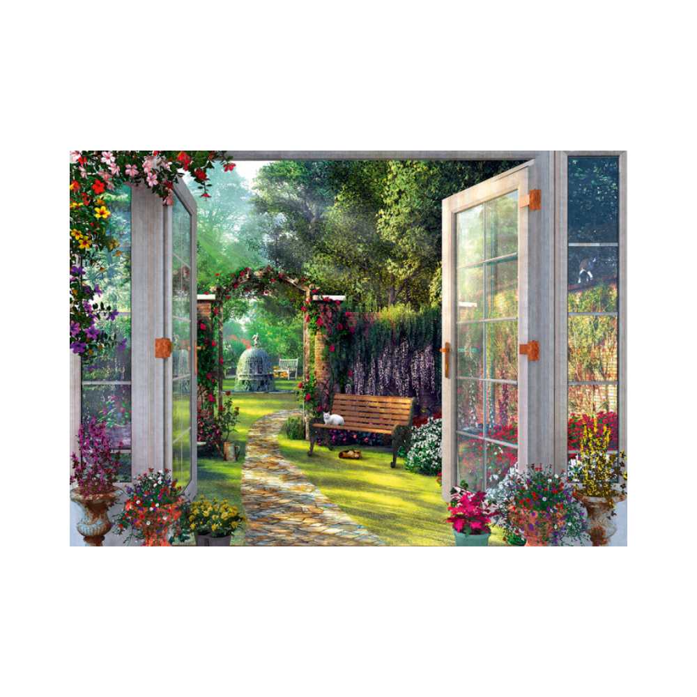 Vue sur le jardin enchanté (1000 pcs) CASSE-TÊTE - 1000 morceaux