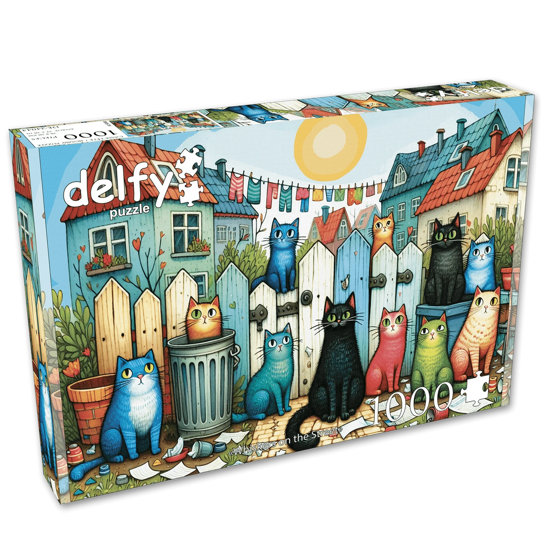 Whiskers On The Street (1000 pcs) CASSE-TÊTE - 1000 morceaux
