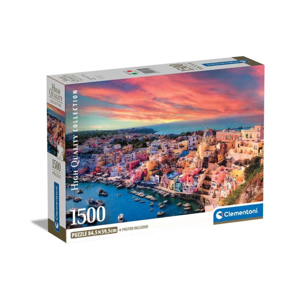 L'île pittoresque Procida (1500 pcs) CASSE-TÊTE - 1500 morceaux