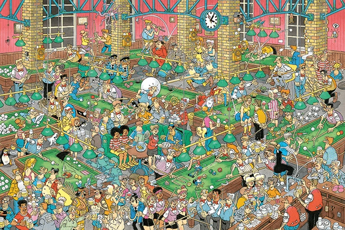 Puzzle 1500: Jouons au Billard!,JvH CASSE-TÊTE - 1500 morceaux