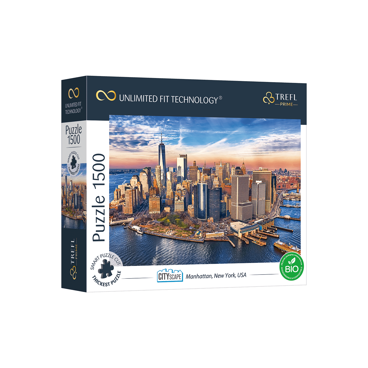 Puzzle 1500: Manhattan, New-York, États-Unis (Ultra Fit Technology) CASSE-TÊTE - 1500 morceaux