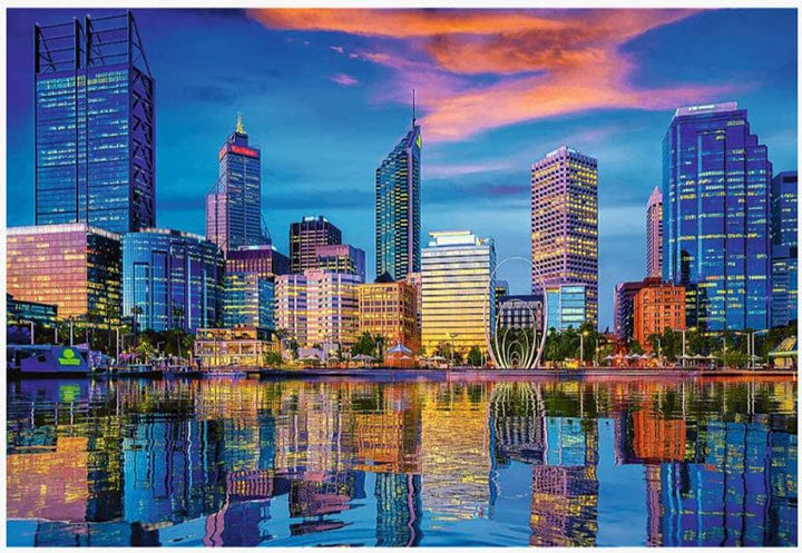 Puzzle 1500: Réflexion urbaine, Perth, Australie (Ultra Fit Technology) CASSE-TÊTE - 1500 morceaux