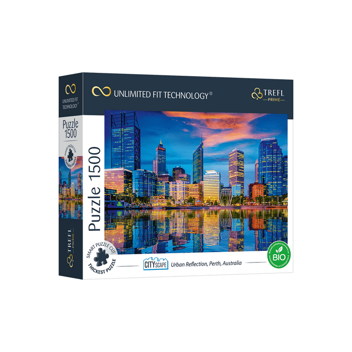 Puzzle 1500: Réflexion urbaine, Perth, Australie (Ultra Fit Technology) CASSE-TÊTE - 1500 morceaux