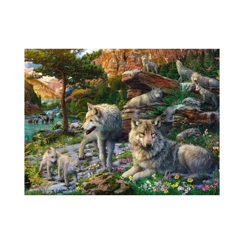 Wolves in Spring (1500 pcs) CASSE-TÊTE - 1500 morceaux