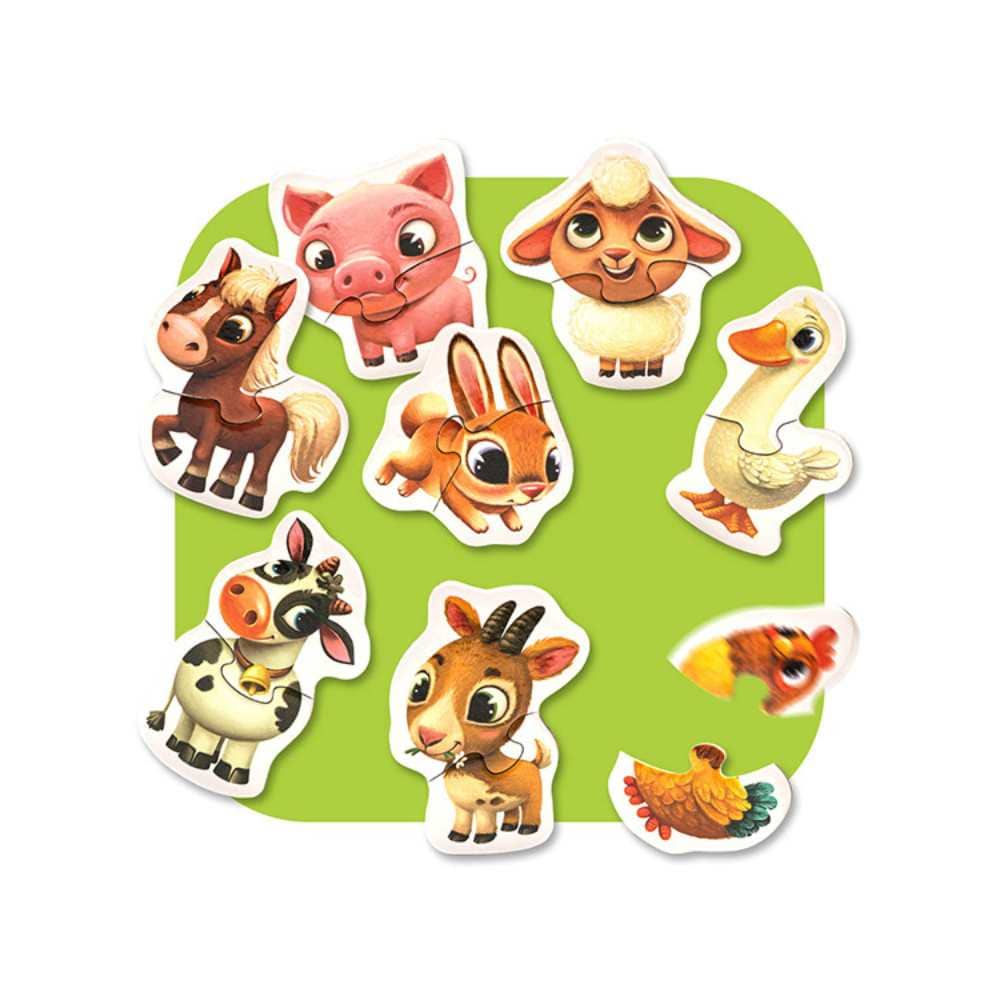 Animaux de la ferme (8x2 pcs) CASSE-TÊTE - 2 - 24 morceaux