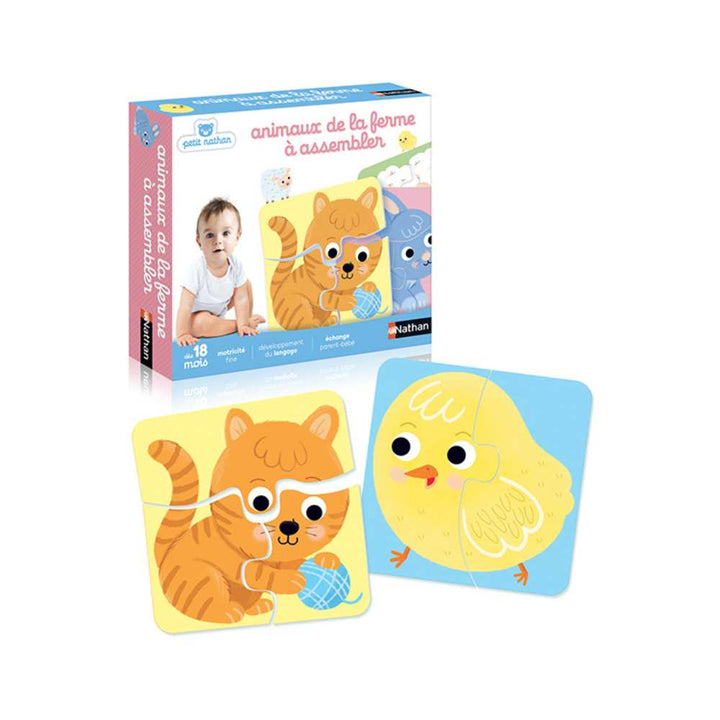 Animaux de la ferme à assembler (2 pcs) CASSE-TÊTE - 2 - 24 morceaux