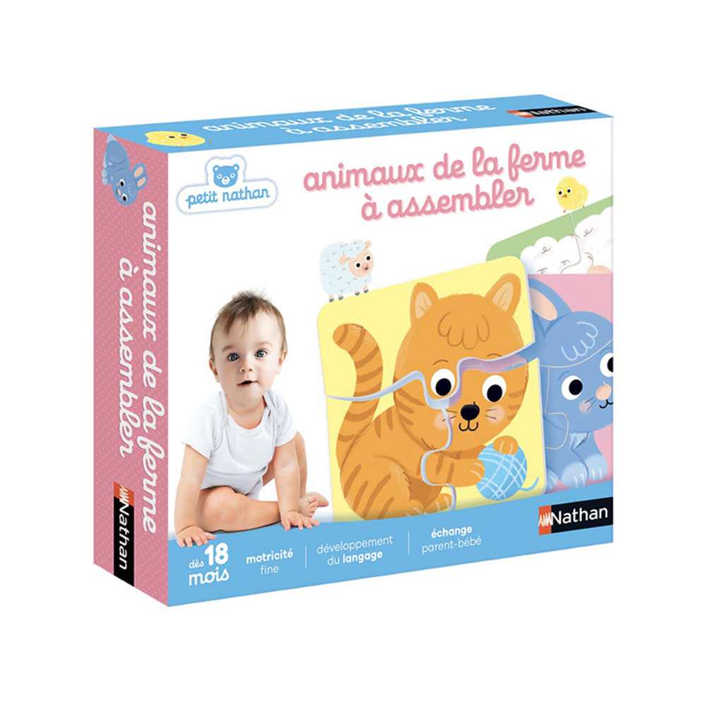 Animaux de la ferme à assembler (2 pcs) CASSE-TÊTE - 2 - 24 morceaux