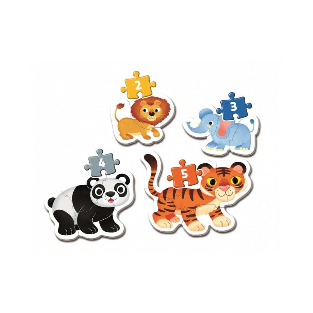 Les animaux (2, 3, 4 & 5 pcs) CASSE-TÊTE - 2 - 24 morceaux