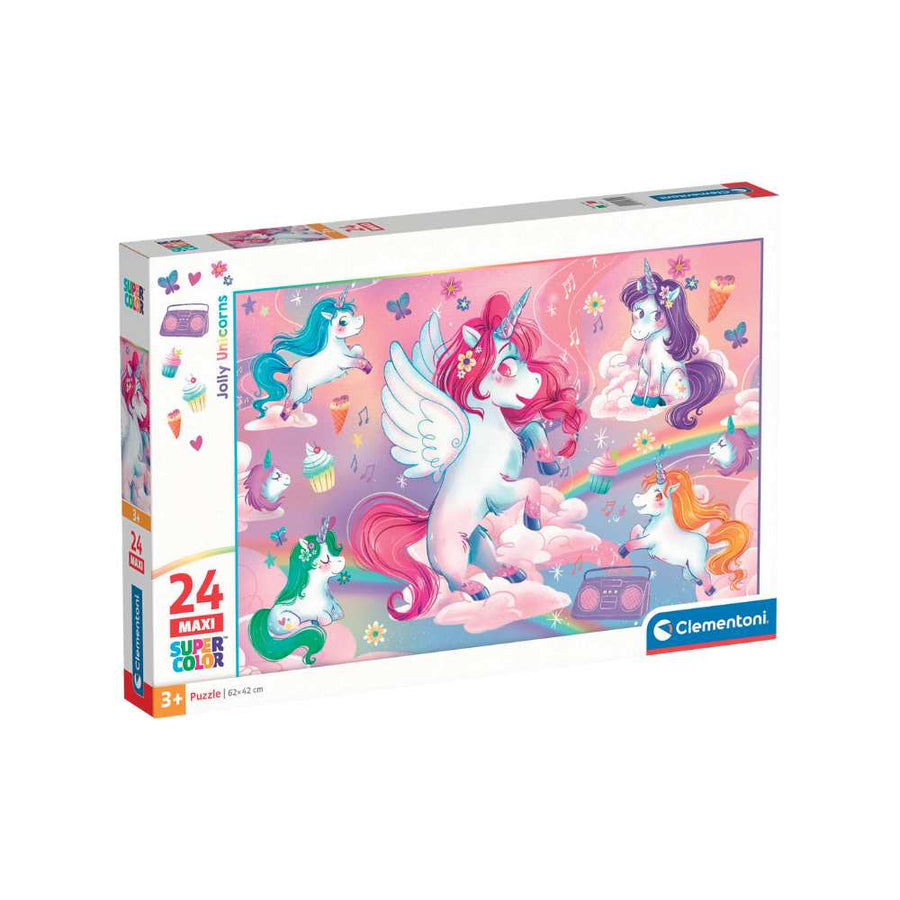 Licornes joyeuses (24 pcs) CASSE-TÊTE - 2 - 24 morceaux