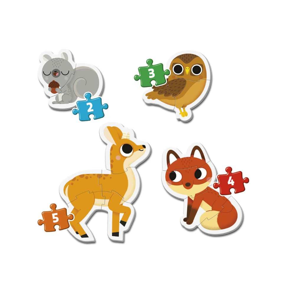 My First Puzzles - Animaux forêt | Forest Animals (2, 3, 4 & 5 pcs) CASSE-TÊTE - 2 - 24 morceaux