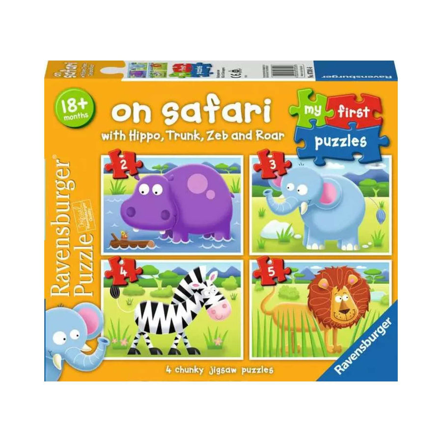 My First Puzzles - On Safari (2, 3, 4 & 5 pcs) CASSE-TÊTE - 2 - 24 morceaux