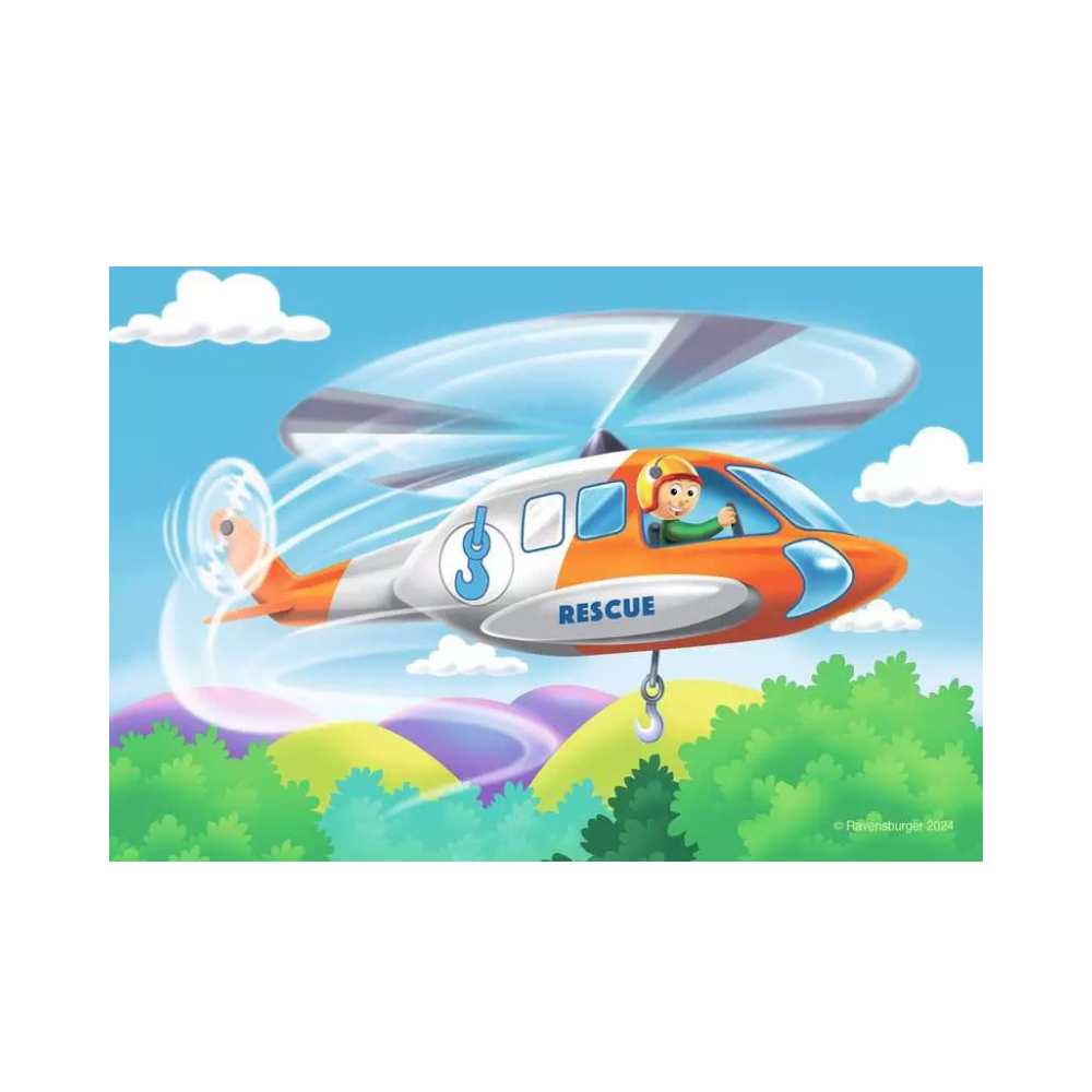 My First Puzzles - Rescue Vehicles (2, 3, 4 & 5 pcs) CASSE-TÊTE - 2 - 24 morceaux