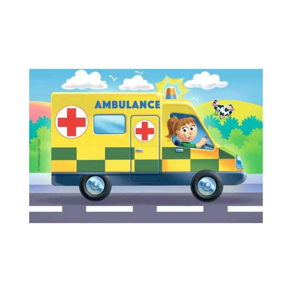 My First Puzzles - Rescue Vehicles (2, 3, 4 & 5 pcs) CASSE-TÊTE - 2 - 24 morceaux