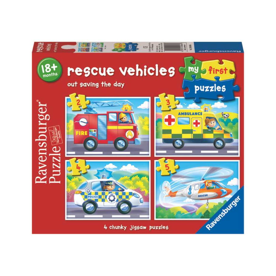 My First Puzzles - Rescue Vehicles (2, 3, 4 & 5 pcs) CASSE-TÊTE - 2 - 24 morceaux