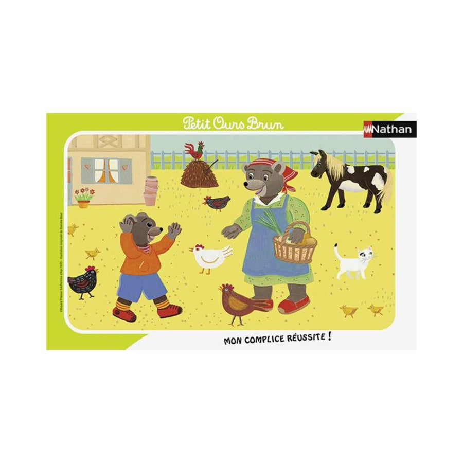 Petit Ours Brun à la ferme (15 pcs, cadre) CASSE-TÊTE - 2 - 24 morceaux