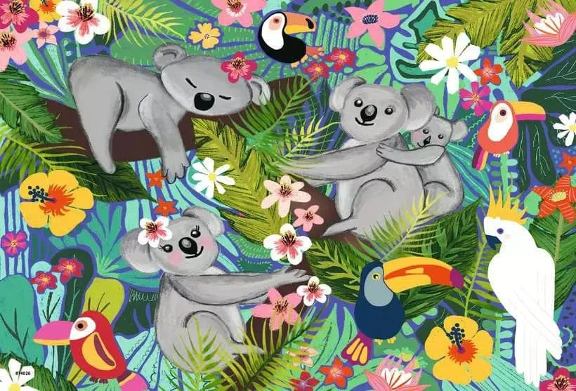 Puzzle 2 X 24: Koalas and Sloths CASSE-TÊTE - 2 - 24 morceaux