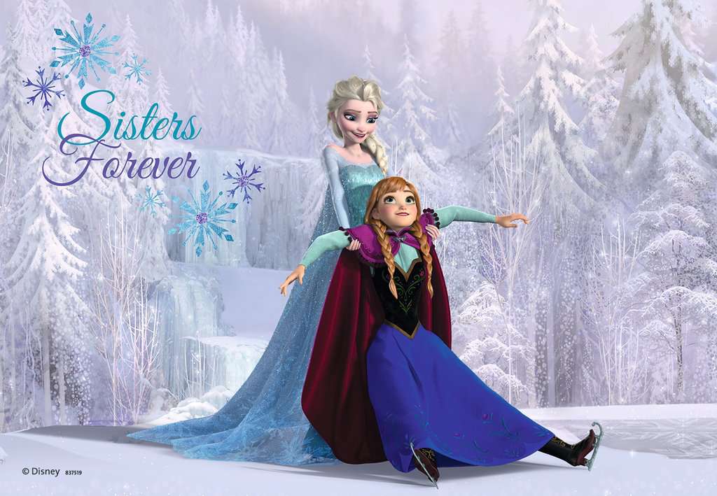 Puzzle 2 x 24 : Soeurs pour toujours, Disney Frozen CASSE-TÊTE - 2 - 24 morceaux