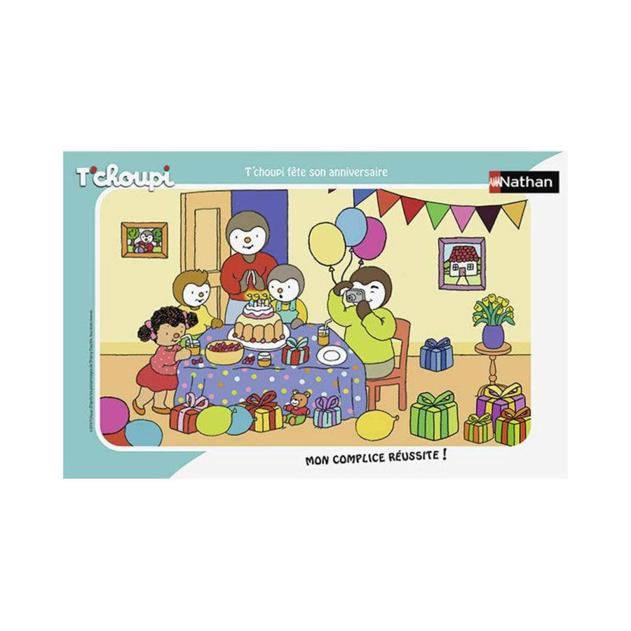 T'choupi fête son annivers. (15 pcs, cadre) CASSE-TÊTE - 2 - 24 morceaux