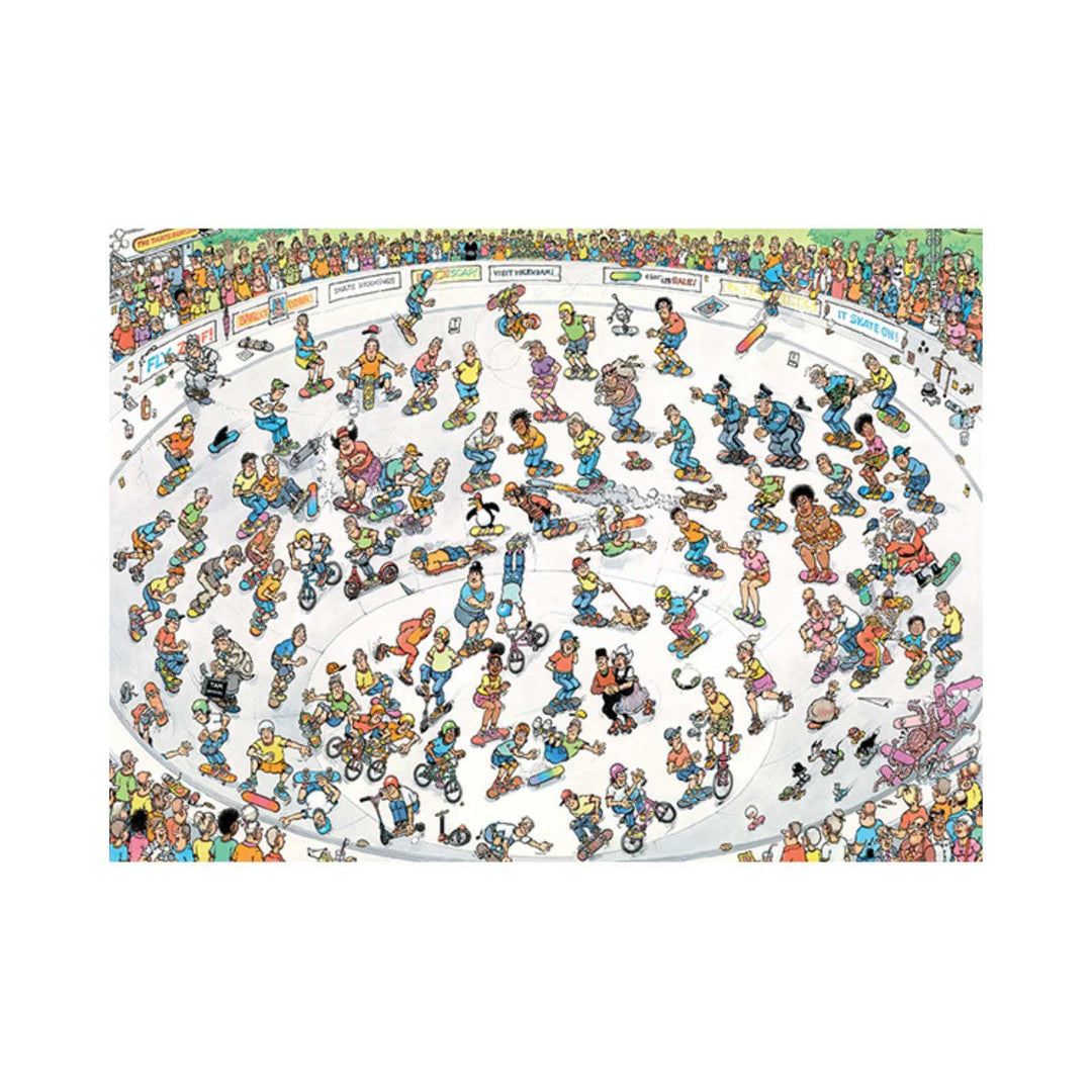 Faire du Skate, Jan van Haasteren (2000 pcs) CASSE-TÊTE - 2000 morceaux