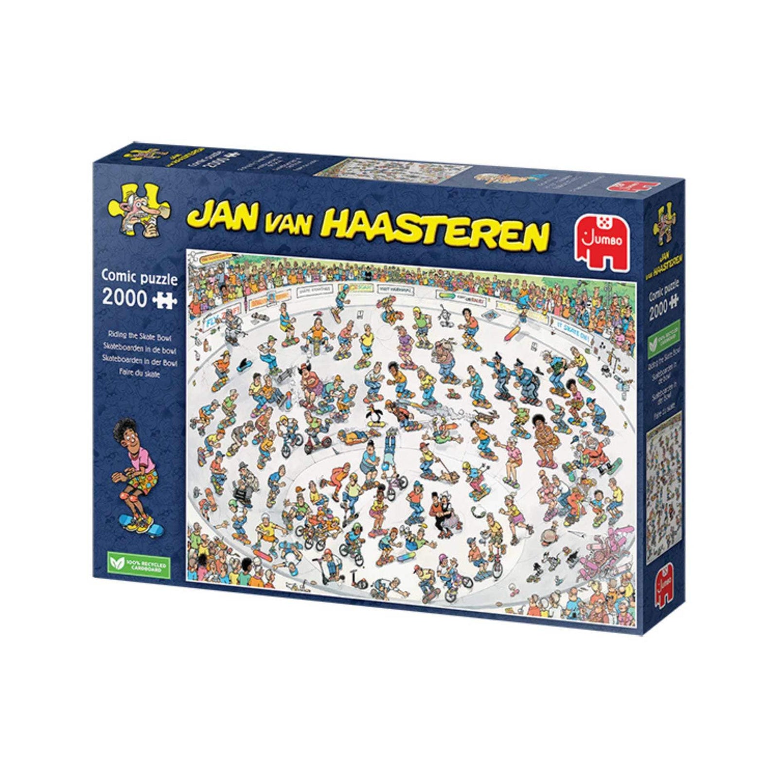 Faire du Skate, Jan van Haasteren (2000 pcs) CASSE-TÊTE - 2000 morceaux
